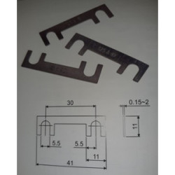 FUSIBLE PLAT A RUBAN 150 AMPERES SACHET  DE 10